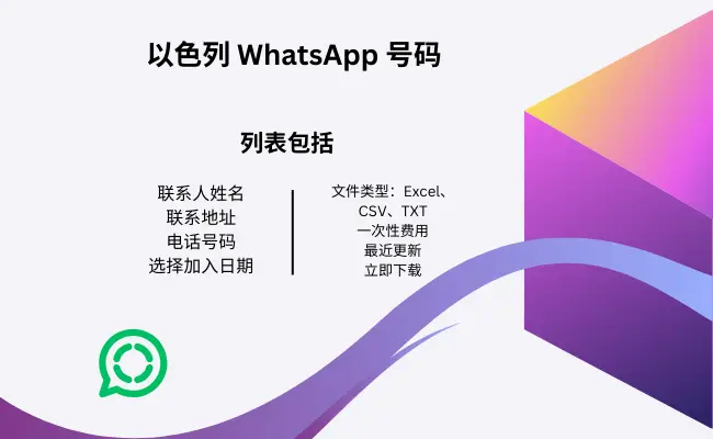 以色列 WhatsApp 号码